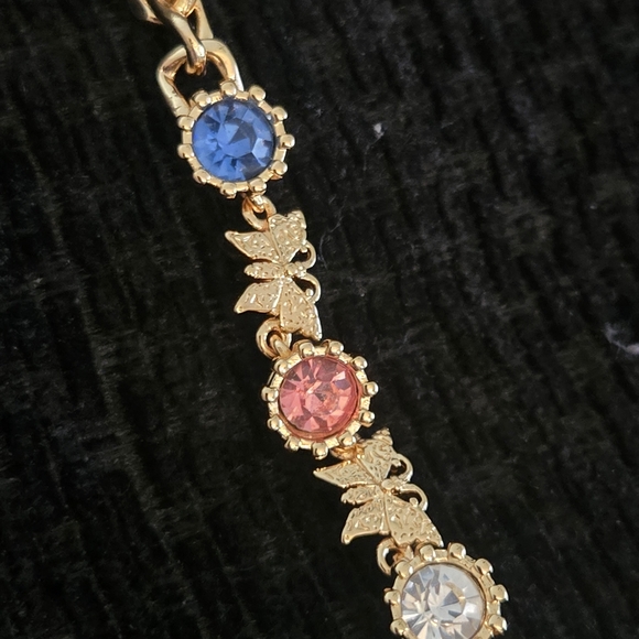 Gucci Elegant Gold Multicolor Gemstone Necklace - Picture 4 of 9